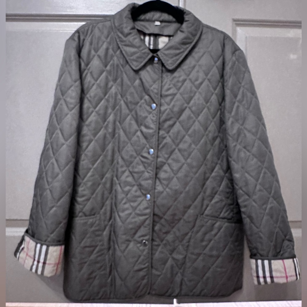 Quilted Burberry Jacket sz XL
